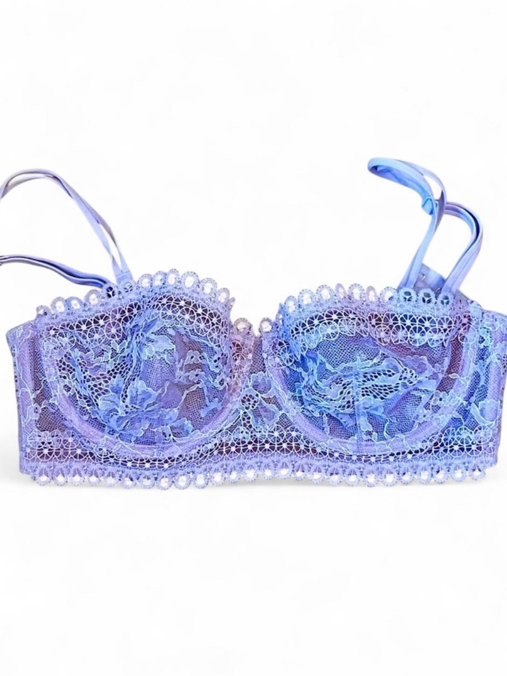 Victoria's Secret NWOT Lavender Lace Balconette Bra 32DD
